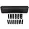 Milton 1/2 in. Drive Deep 6-Point Impact Socket Set, 11-30mm Metric, Black Oxide Finish 14-Piece 1300-SS-07 - alternate 1